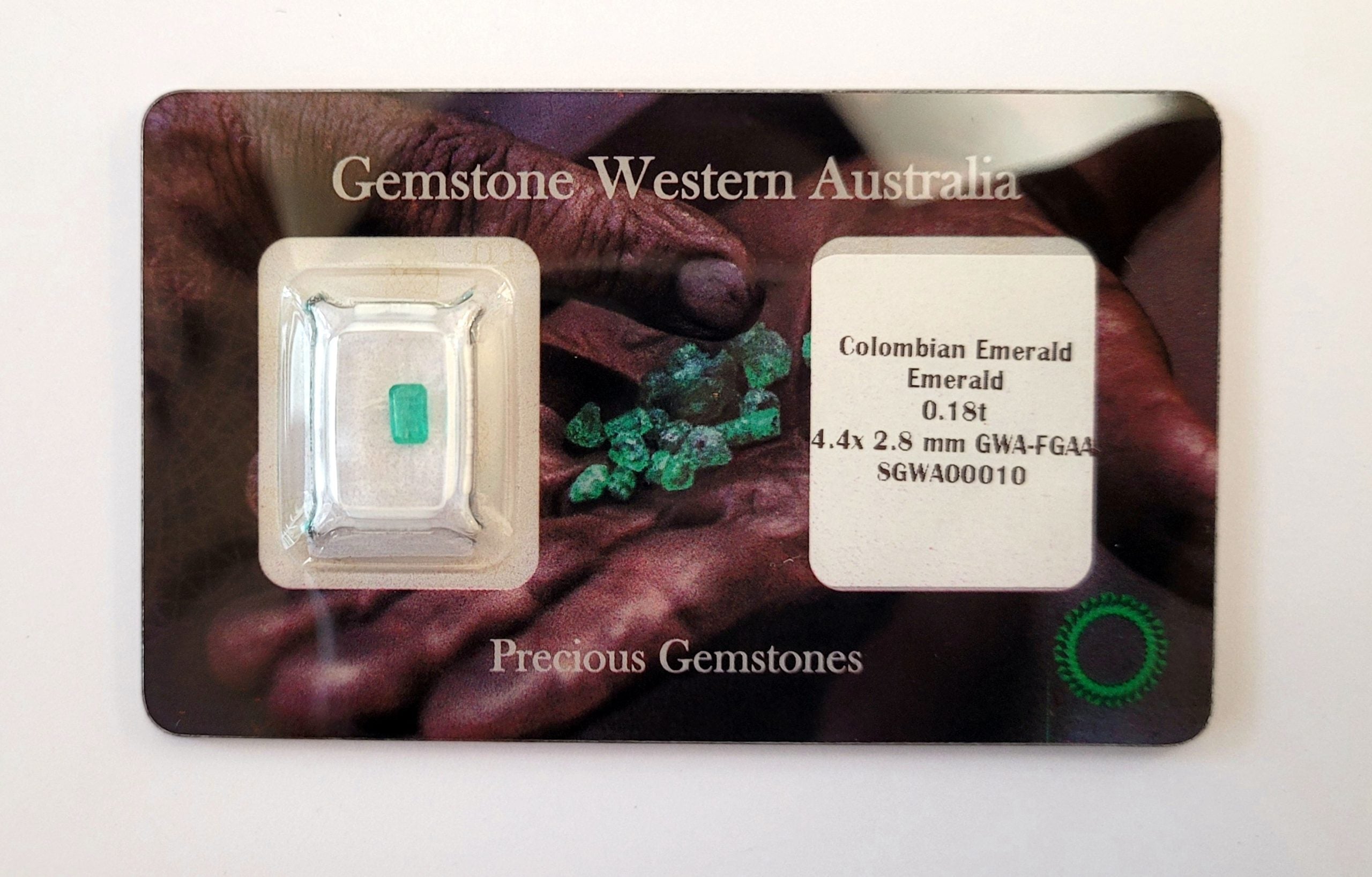 0.18ct Natural Colombian Emerald