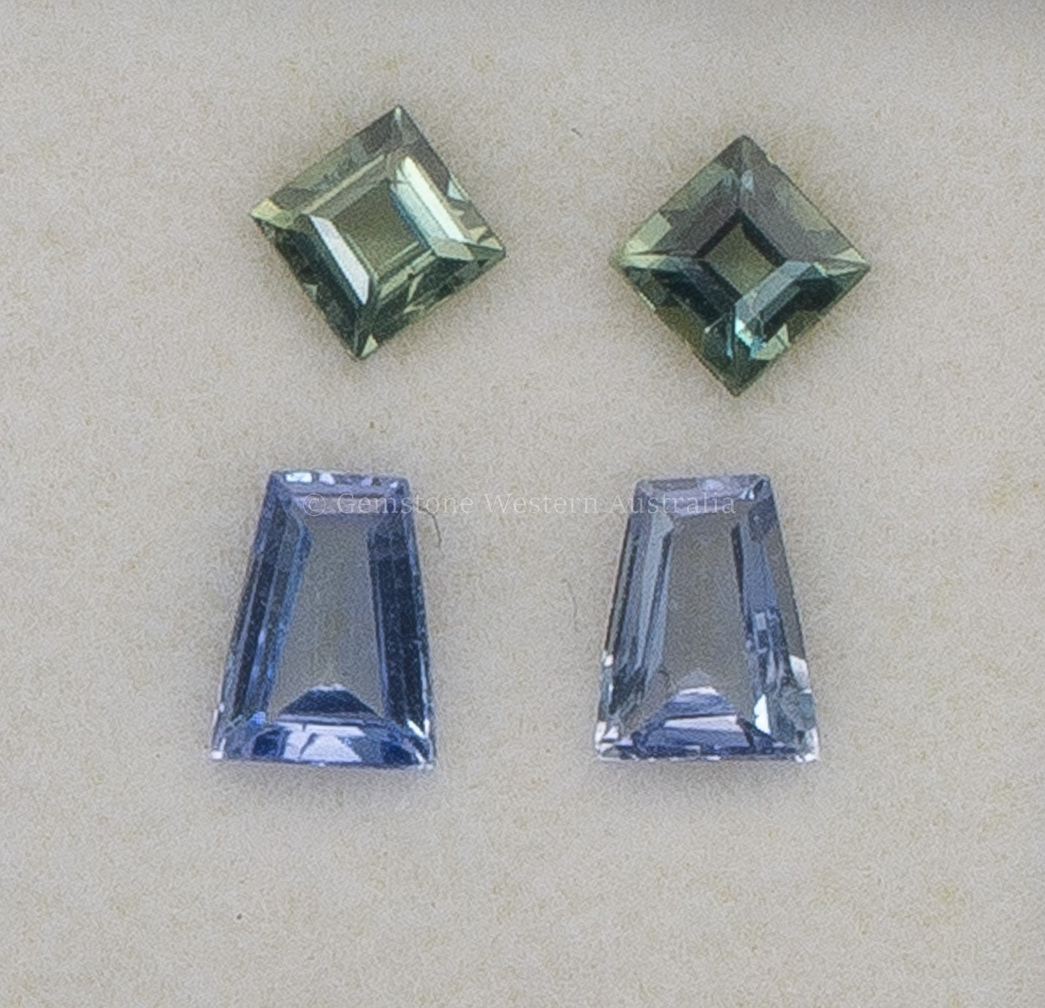 1.17 ct NATURAL SAPPHIRES - FOUR-PIECE SET