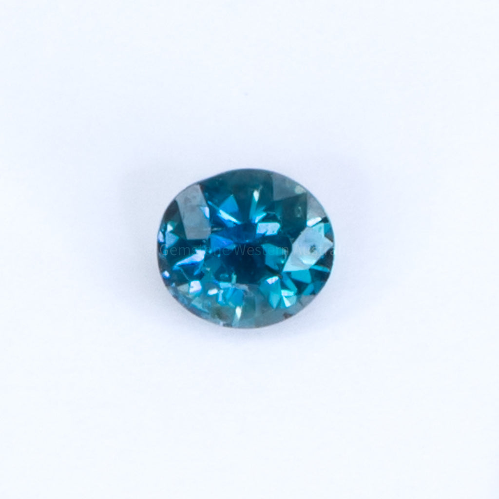 0.98  Carat Natural Teal Blue color Sapphire Ring 19923075 4 - O4