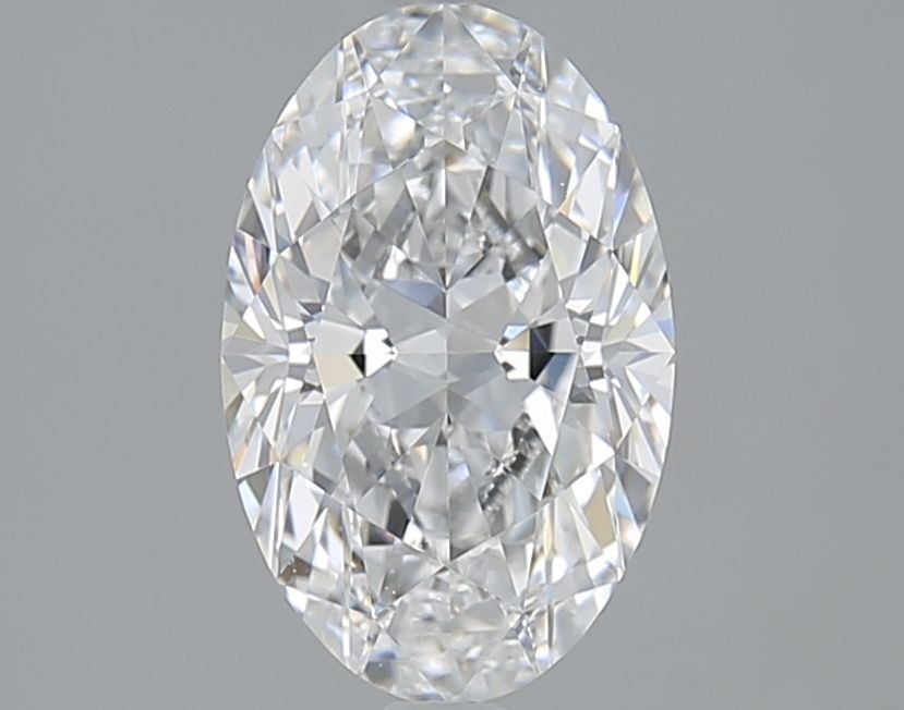 GIA Certified 2.01ct Oval Diamond IN GRAY BACKDROUND