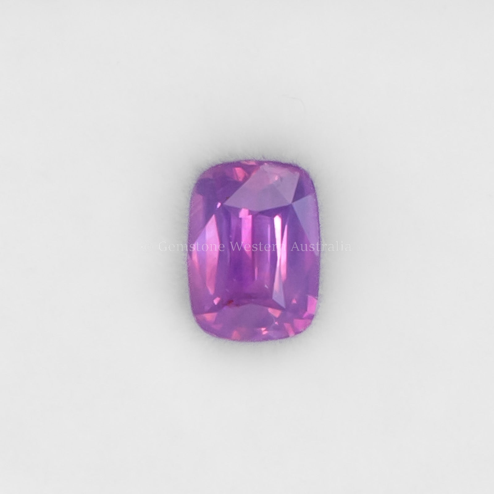 1.17ct Cushion Rectangular Mixed Cut Natural Unheated Pink Sapphire – Opalescent Effect | GGTL Certified n white background