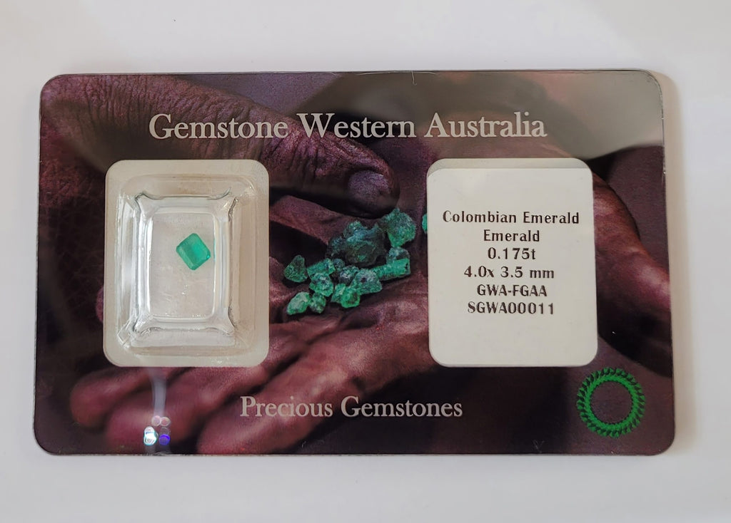 0.17ct Natural Colombian Emerald