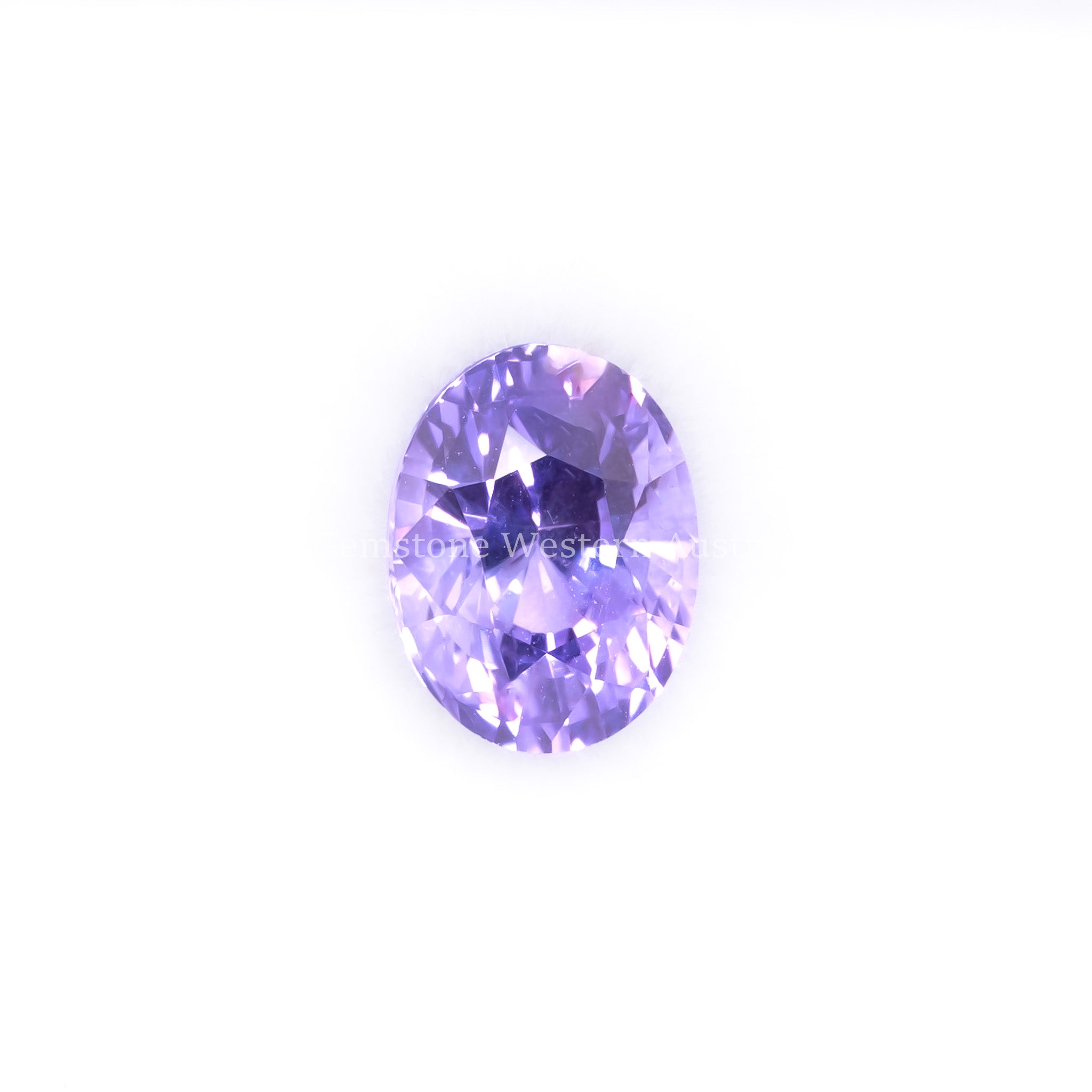 1.47ct Natural Violet Sapphire in white background