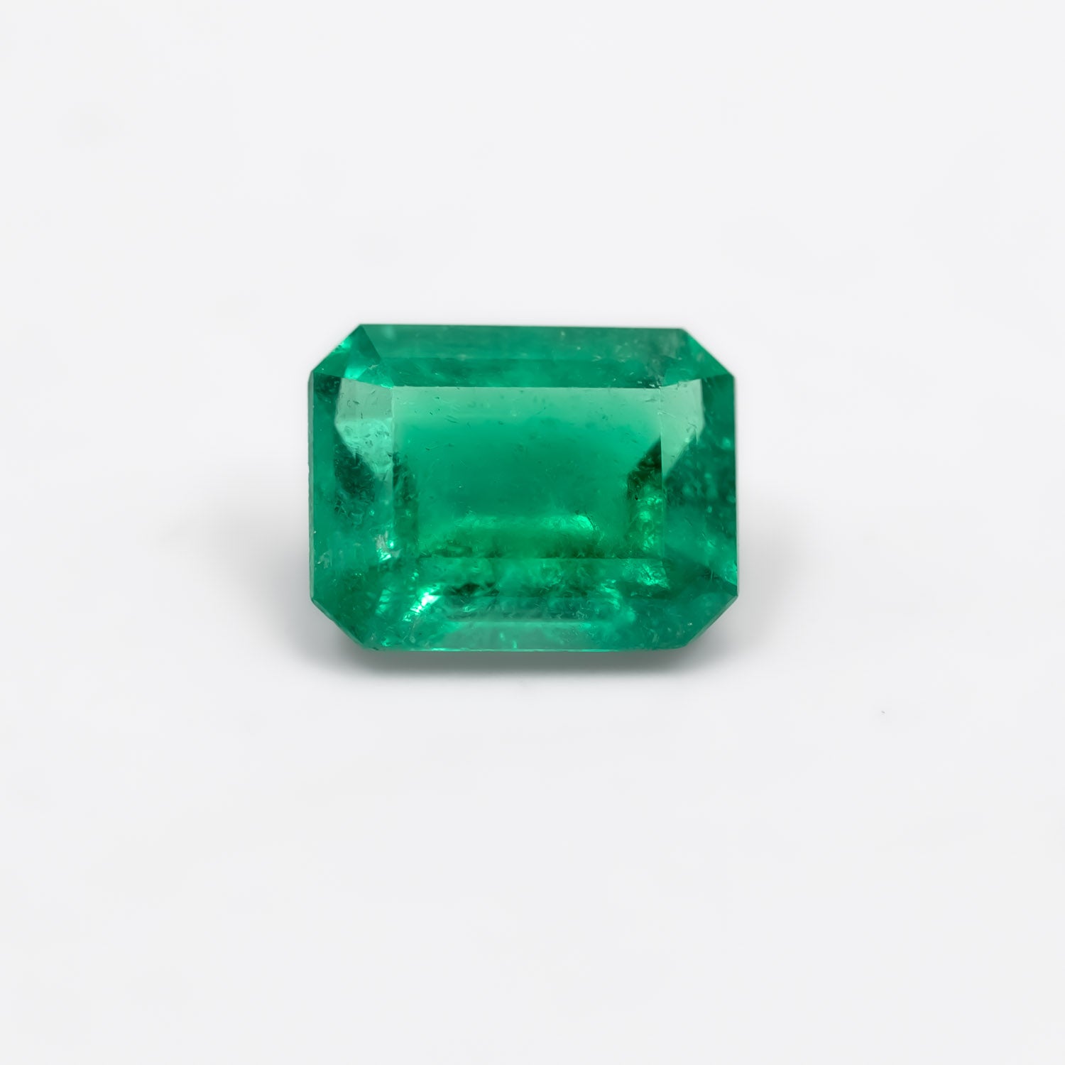 1.91ct Natural Colombian Emerald viewed under white light