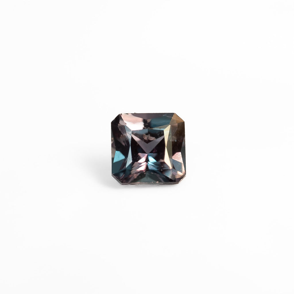 0.37ct Natural Alexandrite – Octagon Scissor Cut viewed under mixed light