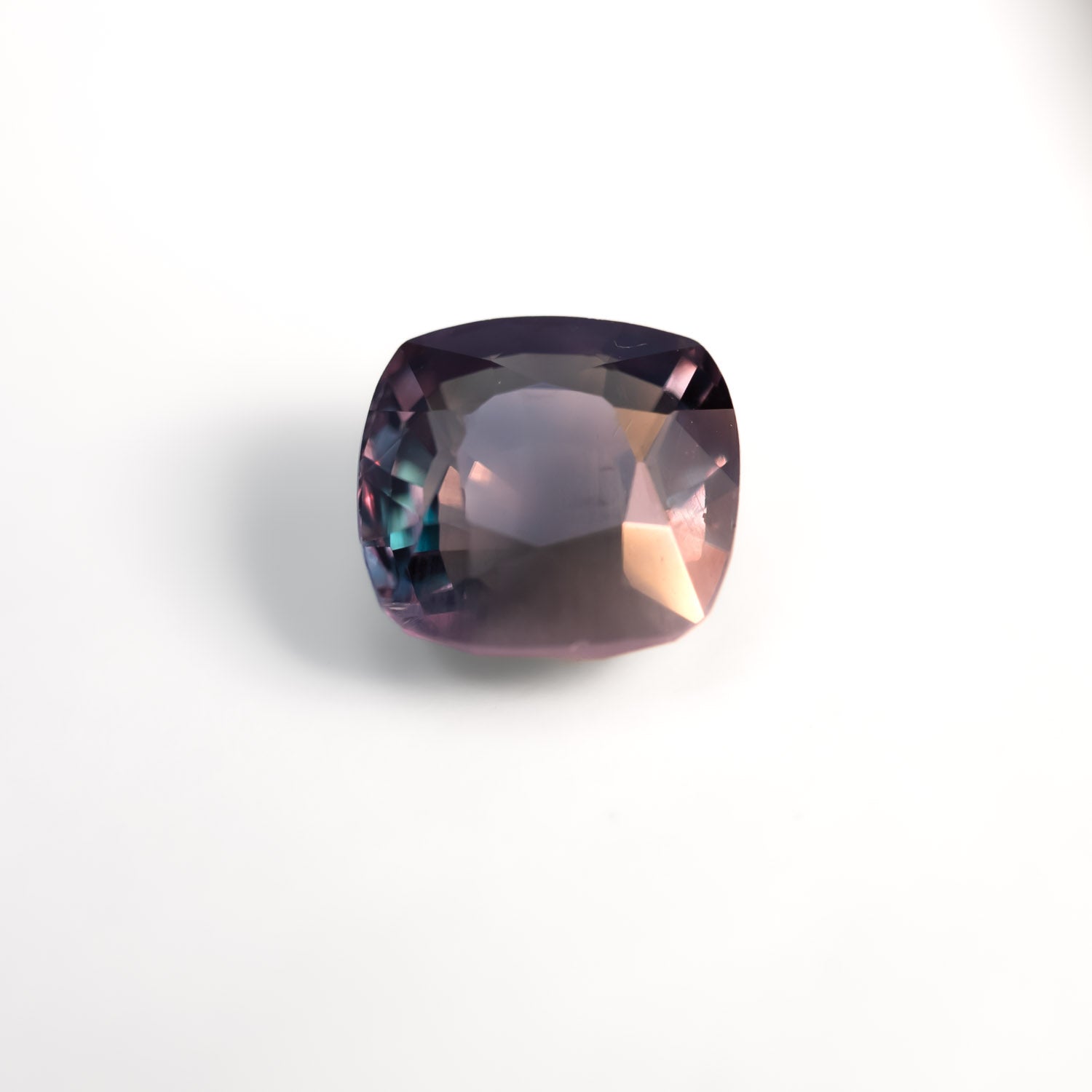 1.60ct Natural Alexandrite – Cushion Cut viewed under incandescent light