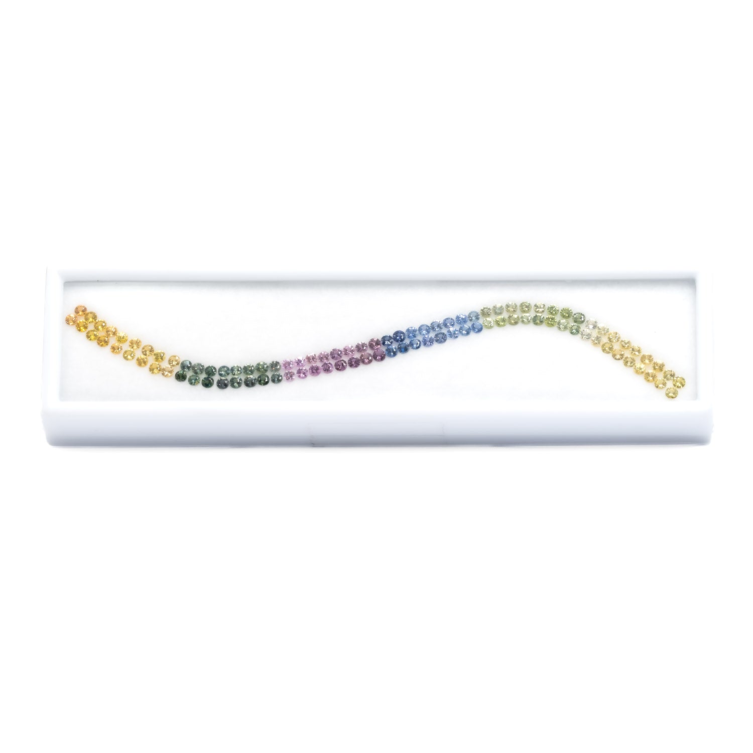 Natural Unheated Multi-Colour Sapphire Set – Round Mixed Cut | Collection of Natural Sapphires