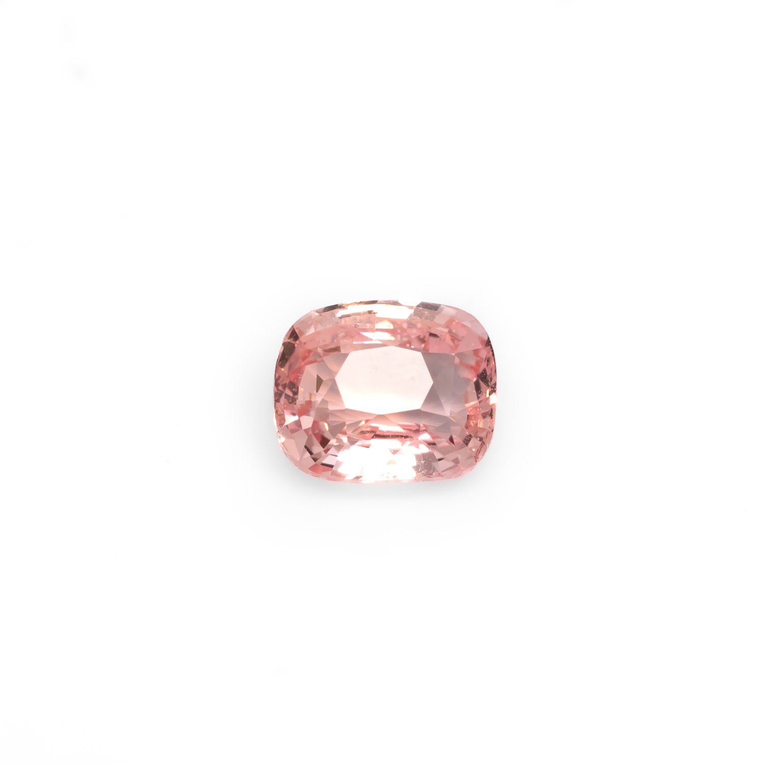 loose 1.54ct Natural Unheated Padparadscha Sapphire in white background