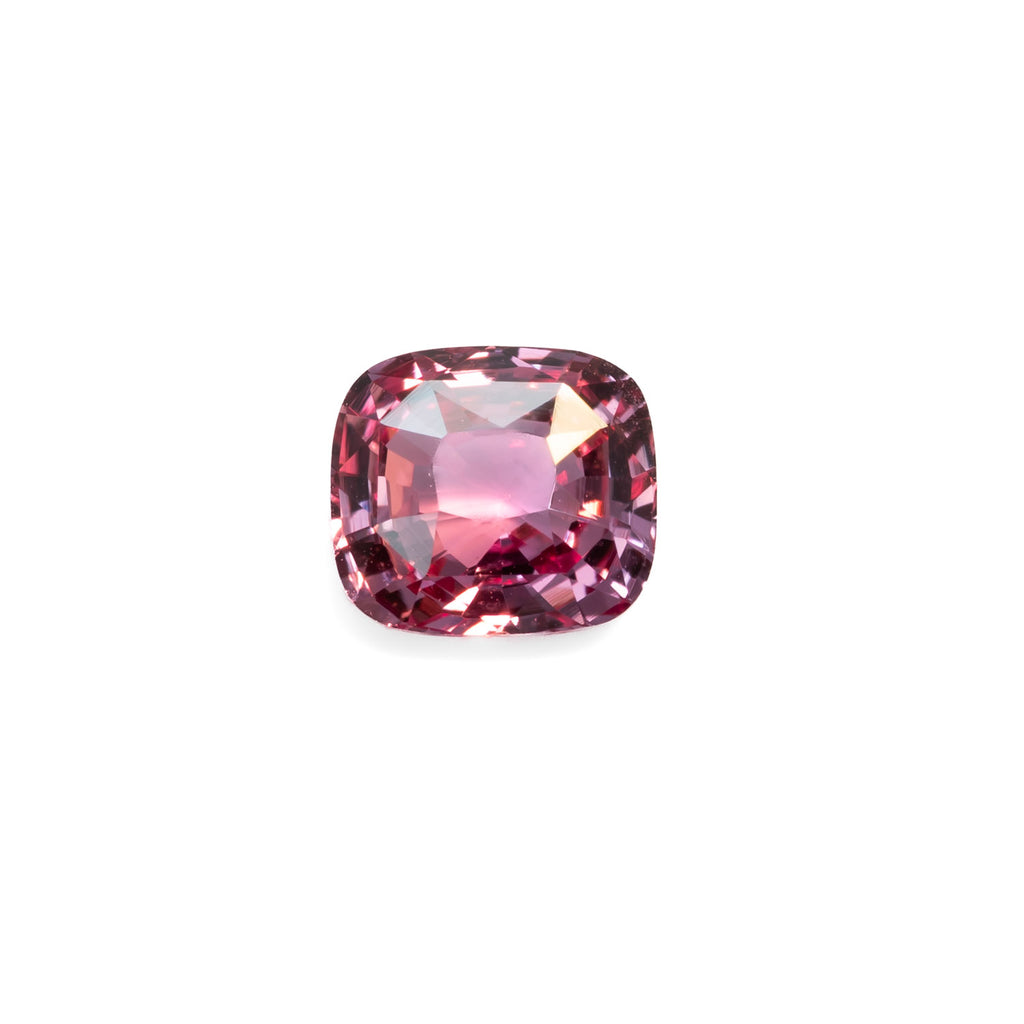 loose 1.25ct Natural Unheated Padparadscha Sapphire – Cushion Rectangular Mixed Cut in white background