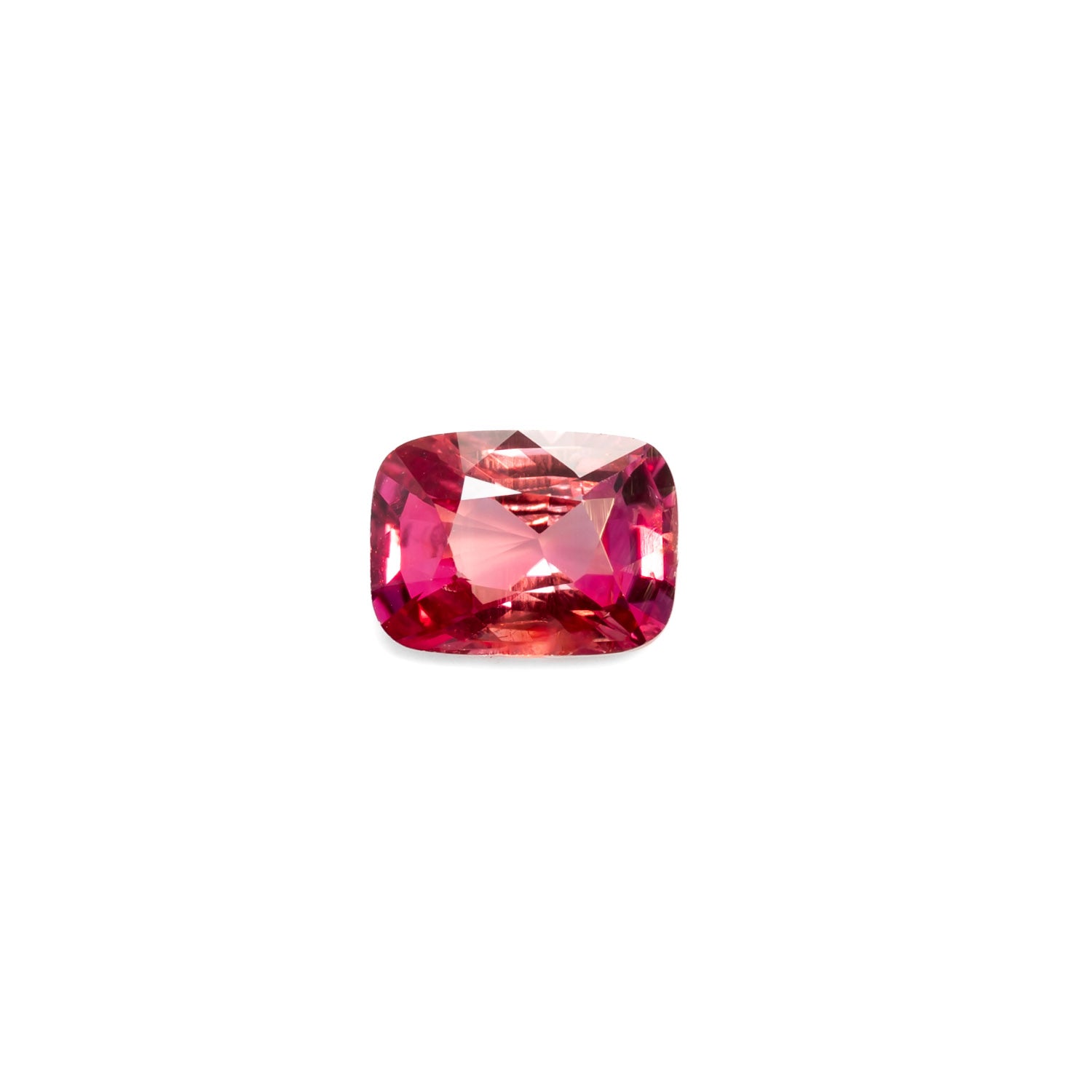 loose 1.16ct Natural Unheated Padparadscha Sapphire – Cushion Rectangular Mixed Cut in white background