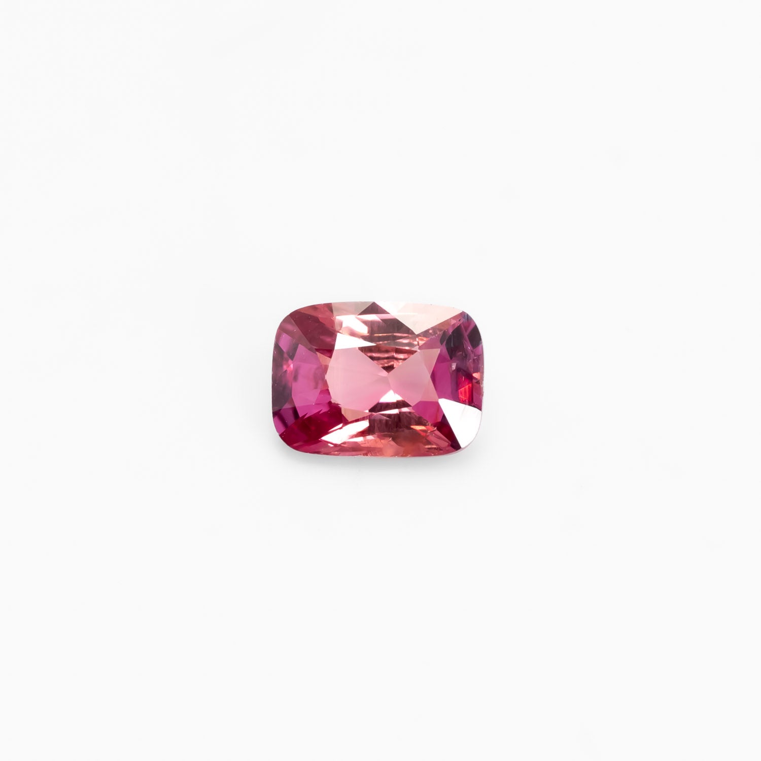 loose 1.16ct Natural Unheated Padparadscha Sapphire – Cushion Rectangular Mixed Cut in light background