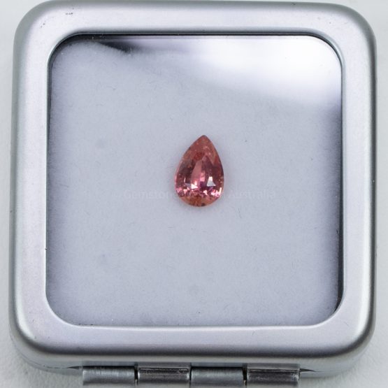 1.05 CT loose UNHEATED NATURAL PADPARADSCHA PEAR CUT CERTIFIED