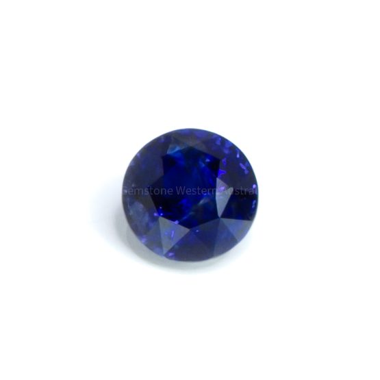 2.26 CT Loose NATURAL ROYAL BLUE ROUND SAPPHIRE UNHEATED CUT