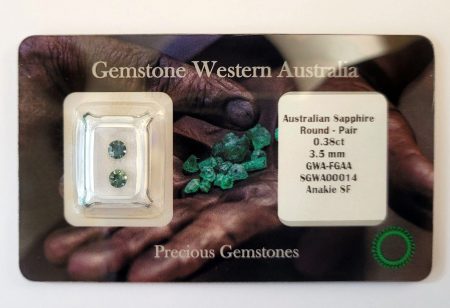 0.38ct Natural Australian Sapphire Pair - SGWA00014