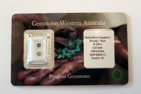 0.25ct Natural Australian Sapphire Pair - SGWA00013