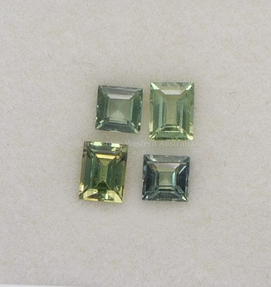 1.00 ct NATURAL SAPPHIRES - FOUR-PIECE SET