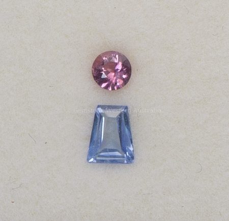 0.48 ct NATURAL SAPPHIRES - TWO-PIECE SET